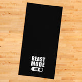 Beast Mode On / Black Sports Towel