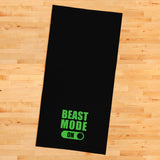Beast Mode On / Yeşil-Siyah Spor Havlusu