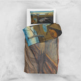 The Persistence of Memory &amp; The Scream Double-Sided Duvet Cover Set