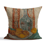 Carafe and Dish with Citrus Fruit Çift Taraflı Kırlent Kılıfı 2 Adet