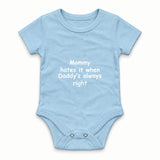 Daddy Is Right Zıbın — Mavi — ön görünüm