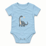 Dusty blue sauropod with a small star Zıbın — Mavi — ön görünüm