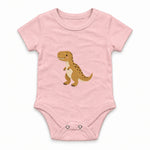 Ochre tyrannosaurus with tiny friendly arms Zıbın — Pembe — ön görünüm