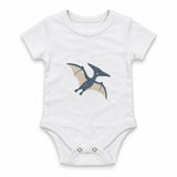 Blue pterodactyl gliding gently Zıbın — Beyaz — ön görünüm