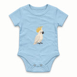 Cockatoo with a cheerful crest Zıbın — Mavi — ön görünüm