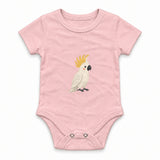 Cockatoo with a cheerful crest Zıbın — Pembe — ön görünüm