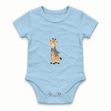 Giraffe in a blue scarf Zıbın — Mavi — ön görünüm