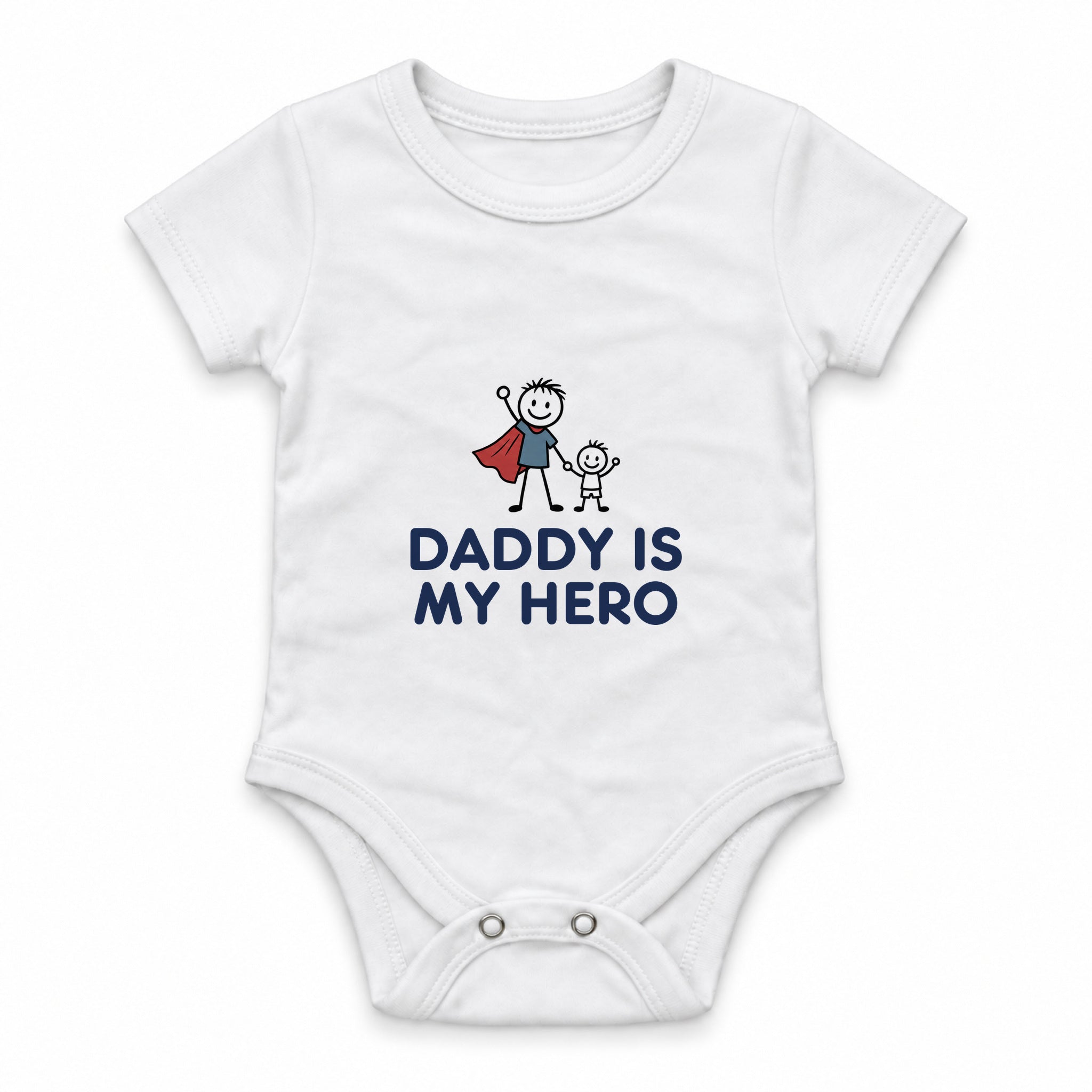 Daddy Is My Hero Zıbın — Beyaz — ön görünüm