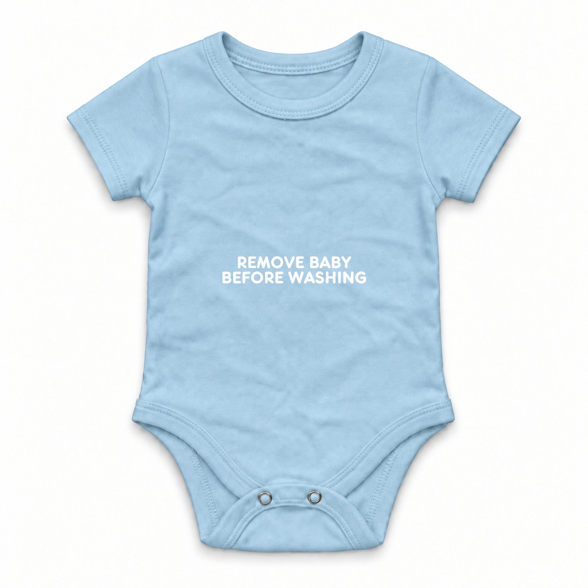 Remove Baby Before Washing Zıbın — Mavi — ön görünüm
