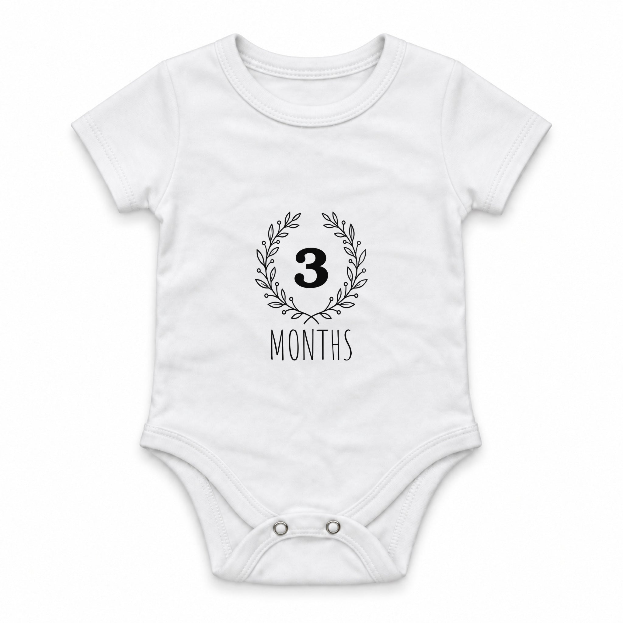 Minimal Months · 3 Zıbın — Beyaz — ön görünüm