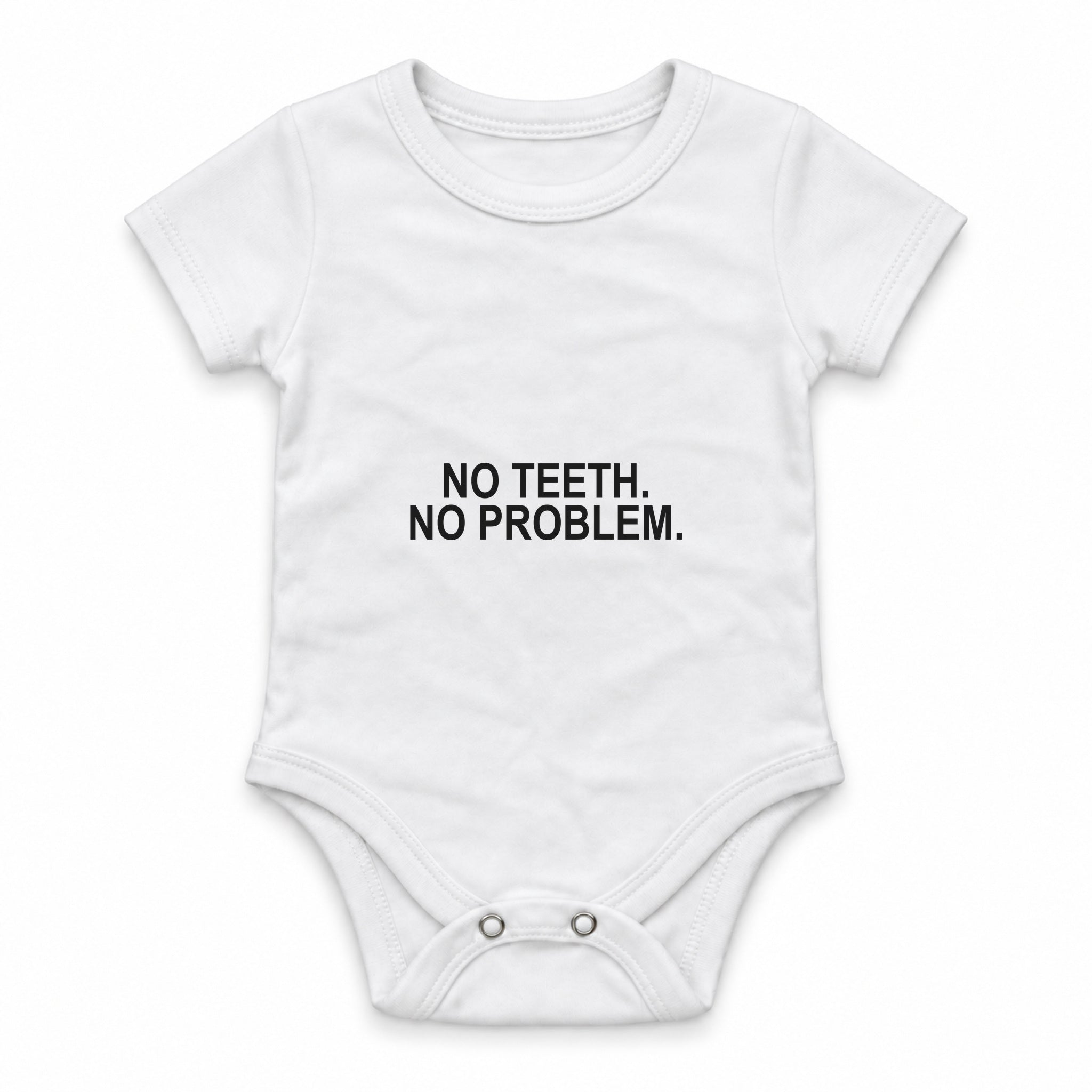 No Teeth No Problem Zıbın — Beyaz — ön görünüm