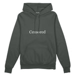 CENSORED Oversize Hoodie – Antrasit – ön görünüm