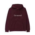 CENSORED Regular Hoodie – Bordo – ön görünüm