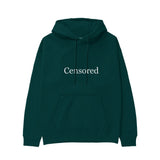 CENSORED Regular Hoodie – Koyu Yeşil – ön görünüm