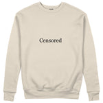 CENSORED Regular Sweatshirt – Bej – ön görünüm