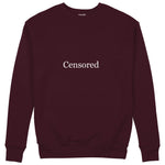 CENSORED Regular Sweatshirt – Bordo – ön görünüm
