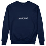 CENSORED Regular Sweatshirt – Lacivert – ön görünüm