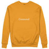 CENSORED Regular Sweatshirt – Turuncu – ön görünüm