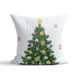 Yılbaşı Süsleri Yeşil Çift Taraflı Kırlent Kılıfı Seti