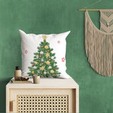 Christmas Ornaments Green Double-Sided Throw Pillow Cover Set