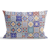 Çini Desenli 30cm x 50cm Çift Taraflı Kırlent Kılıfı
