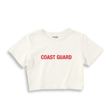 Coast Guard Crop Tişört - Ekru - Ön Görünüm