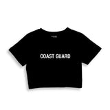 Coast Guard Crop Tişört - Siyah - Ön Görünüm