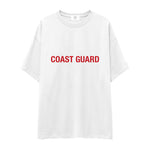 Coast Guard Oversize Tişört - Beyaz - Ön Görünüm