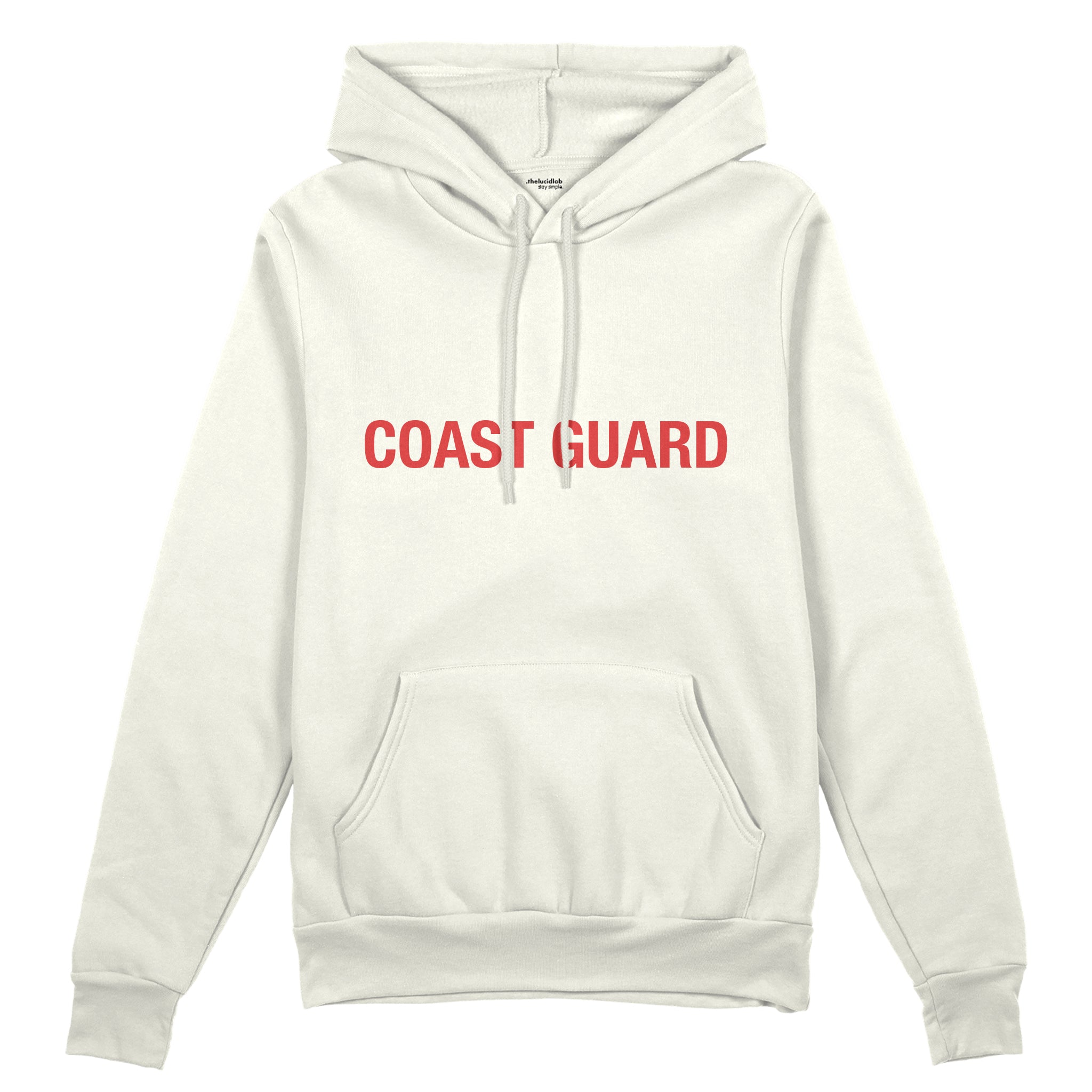 Coast Guard Oversize Hoodie - Beyaz - Ön Görünüm