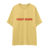 Coast Guard Oversize Tişört - Sarı - Ön Görünüm
