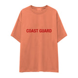Coast Guard Oversize Tişört - Somon - Ön Görünüm