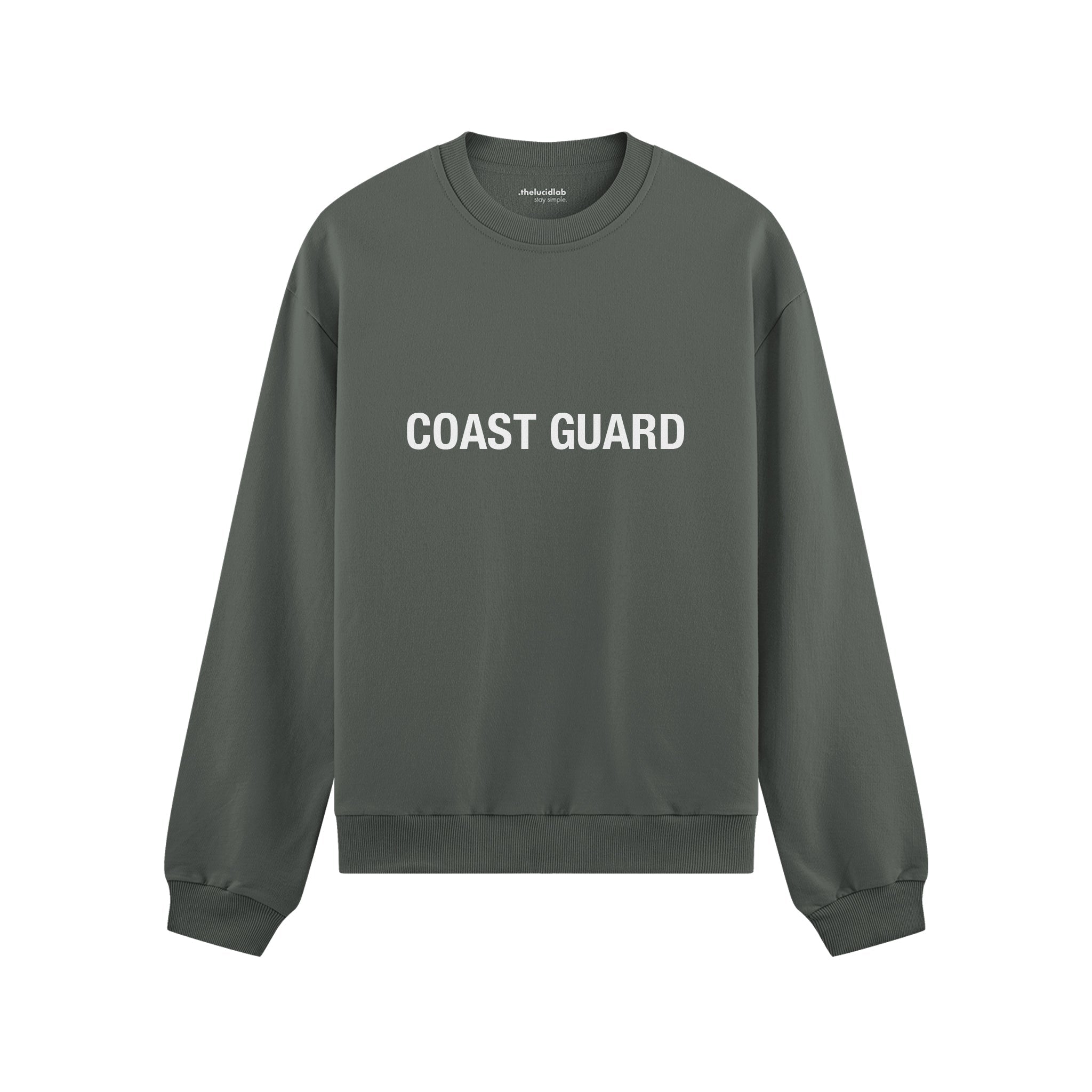 Coast Guard Oversize Sweatshirt - Antrasit - Ön Görünüm