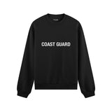 Coast Guard Oversize Sweatshirt - Siyah - Ön Görünüm