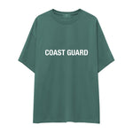 Coast Guard Oversize Tişört - Yeşil - Ön Görünüm