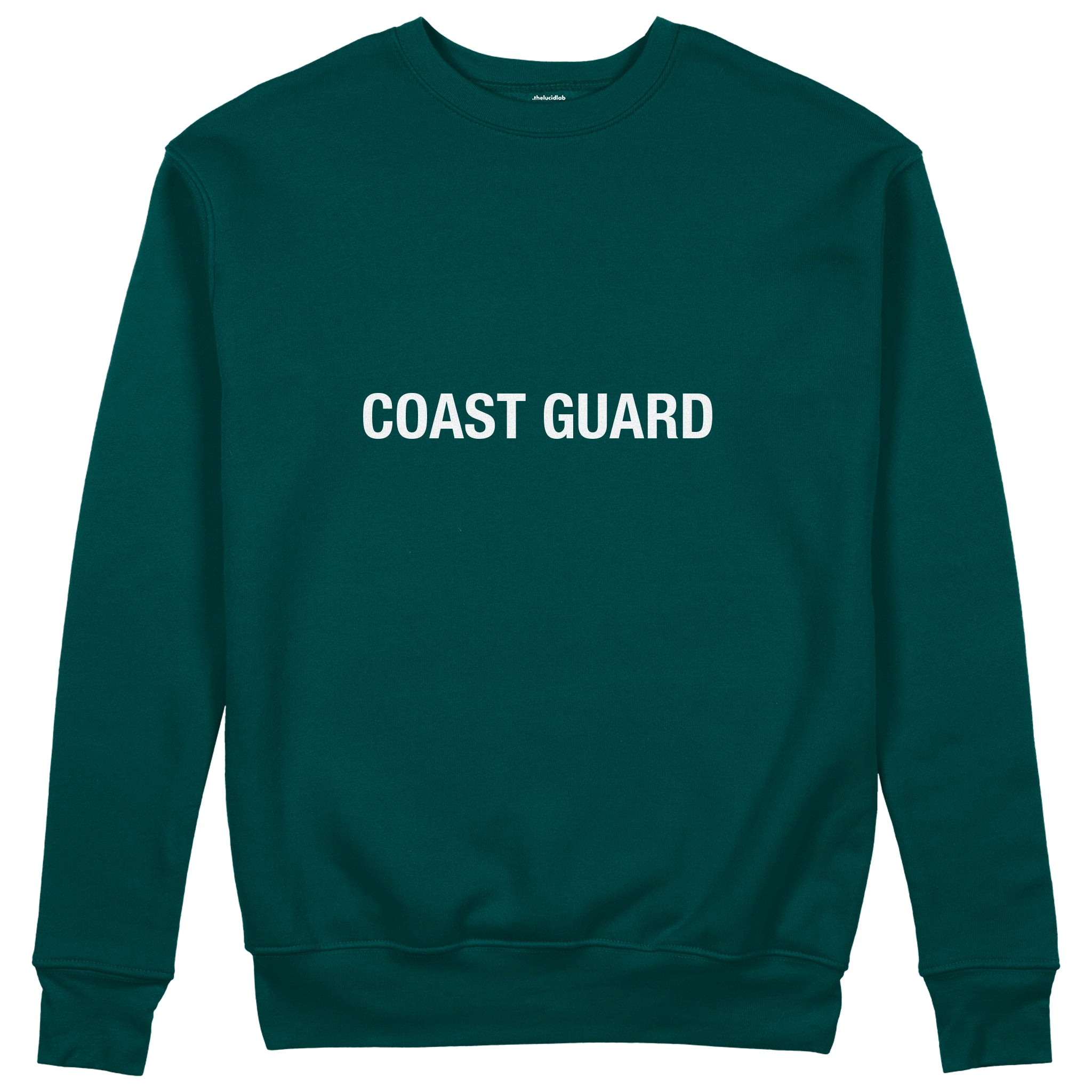 Coast Guard Sweatshirt - Koyu Yeşil - Ön Görünüm