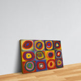 Color Study, Squares With Concentric Circles Kanvas Tablo