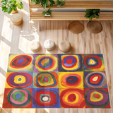 Color Study, Squares With Concentric Circles Halı