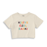 Kişiye Özel Baskılı Crop Tişört