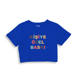 Kişiye Özel Baskılı Crop Tişört