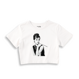 Audrey Hepburn Crop Tişört