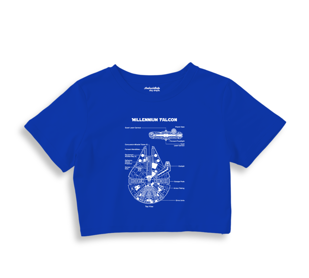 Millennium Falcon Crop Tişört