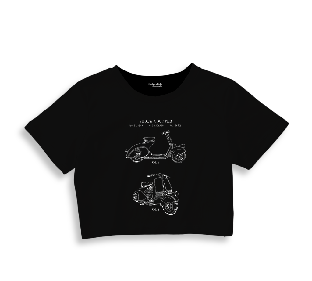 Vespa Crop Tişört