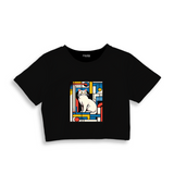 Bauhaus Cat Crop Tişört