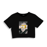 Albert Einstein / Homer Simpson Crop Tişört