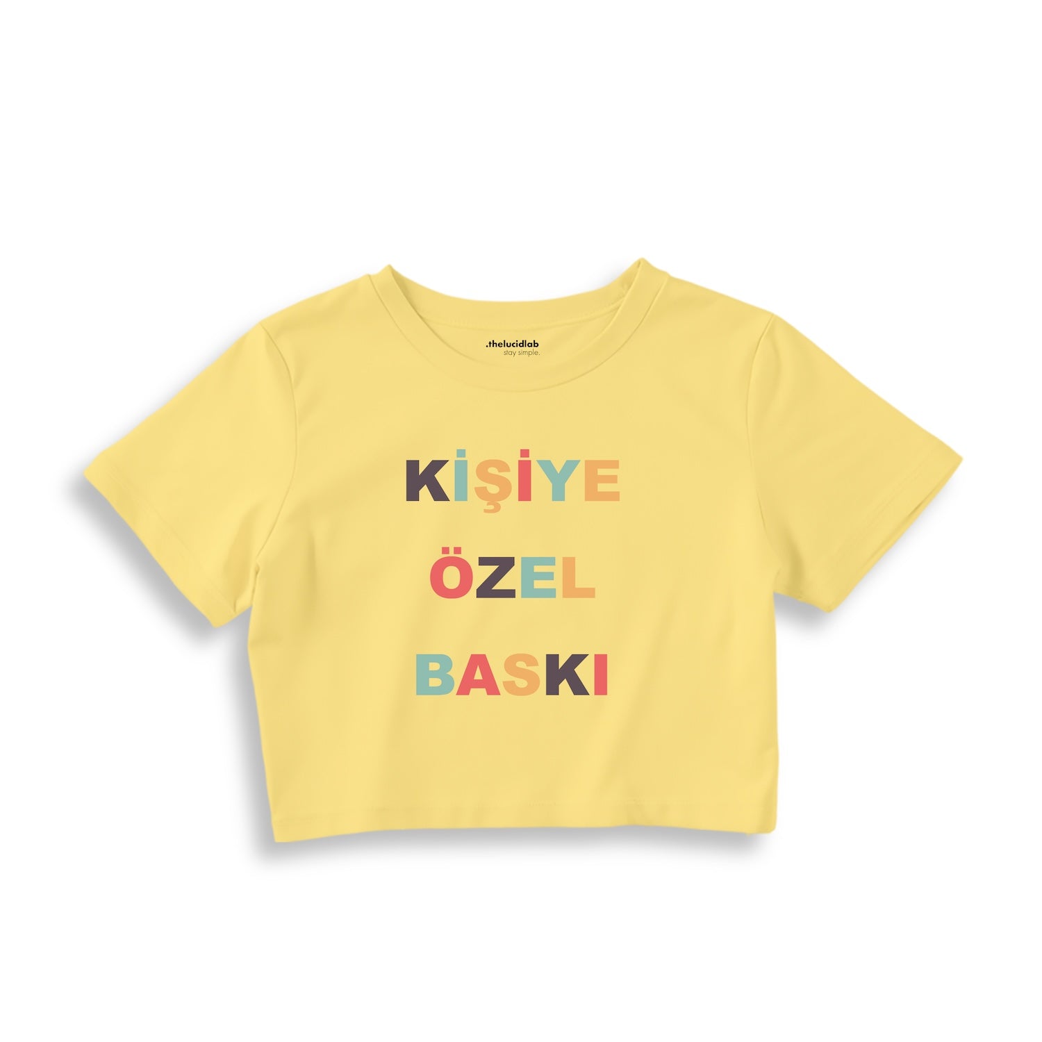 Kişiye Özel Baskılı Crop Tişört