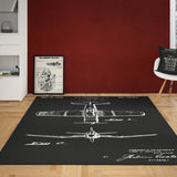 F4U Corsair Chalkboard Halı