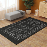 Basketball Court Chalkboard - Basketball Court Carpet