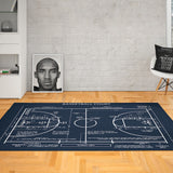 Basketball Court Navyblue - Basketbol Sahası Halı