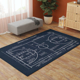 Basketball Court Navyblue - Basketbol Sahası Halı