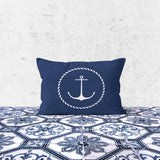 Sailor Badge Blue Double Sided Pillow Case